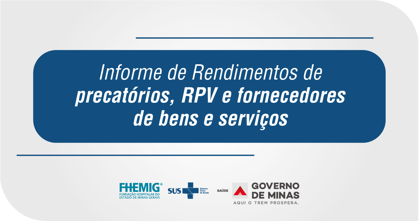 Atenção fornecedores da Fhemig