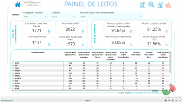 Painel de Leitos